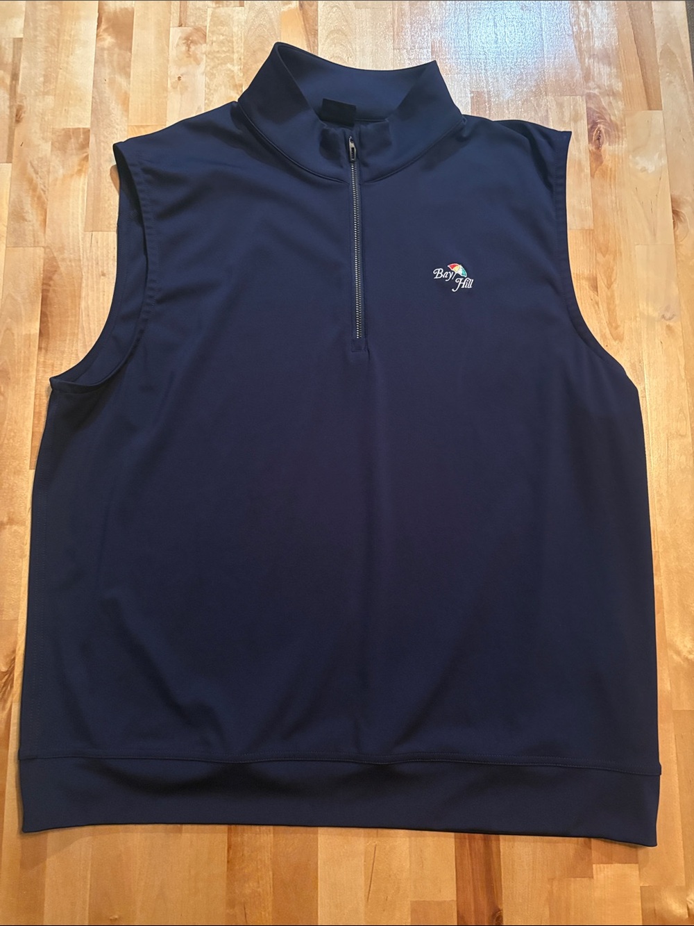 Bay Hill Men's Dunning Navy Quarter-Zip Golf Vest